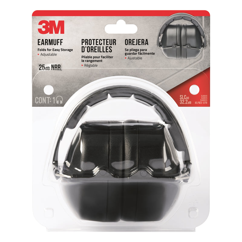 3M Black Folding Earmuffs