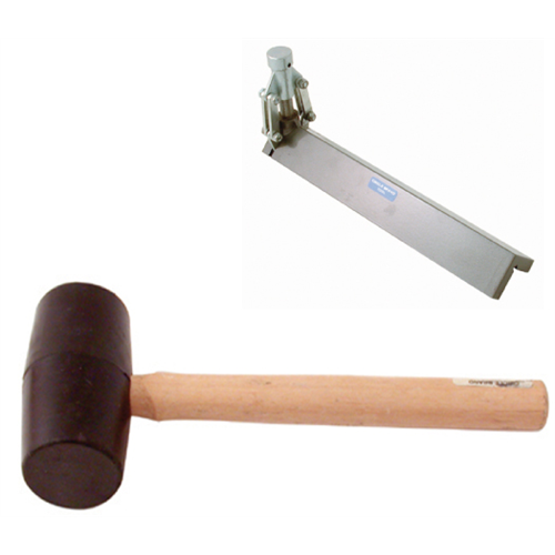 Wallboard Tool Corner Bead Clincher with Mallet